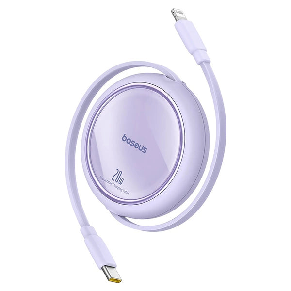 Baseus Free2Pull Retractable Cable C→iP 20W 1m | كابل بيسوس قابل للسحب C إلى آيفون 20 واط 1 متر