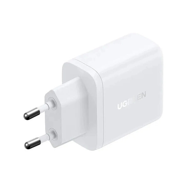 شاحن UGREEN 20W بمنفذين | UGREEN 20W 2-Port Fast Charger EU White
