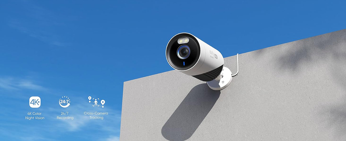 كاميرا مراقبة اضافية انكر يوفي كام E330 الاحترافية, تصوير 4K - ابيض | Anker eufyCam E330 (Professional) Add-On Camera, 4K Clarity - White