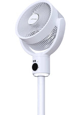Lenyes LHF10 مروحة LED رقمية 10 إنش 5 سرعات بجسم قابل للتمديد وريموت كنترول - أبيض | Lenyes LHF10 10-Inch Digital LED 5-Speed Extendable Tower Fan with Remote - White