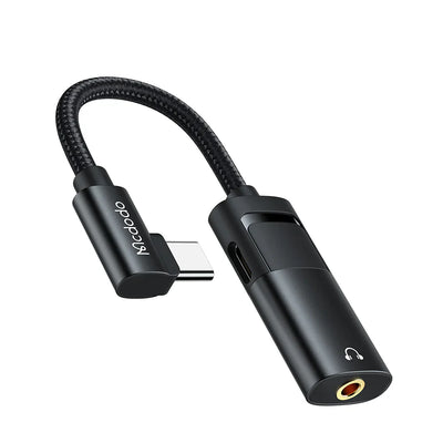 كيبل ماكدودو تايب سي الى تايب سي ومنفذ 3.5 ملم وبقدرة شحن 27 واط | Mcdodo Cable 27W PD USB Type C to USB Type C & AUX Port