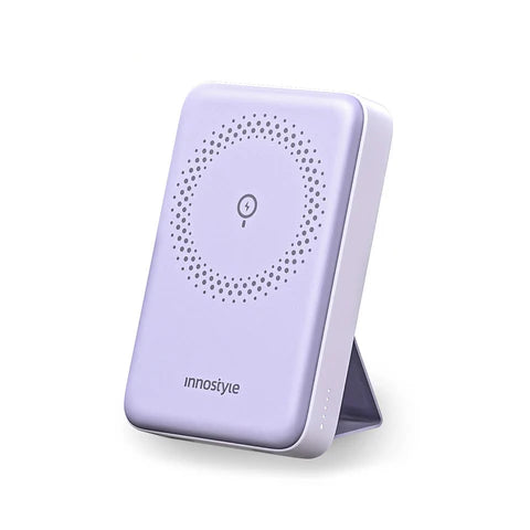 Innostyle 10000mAh Wireless Powerbank 2-in-1 w/ Stand | إنوستايل باور بانك لاسلكي 10000 مللي أمبير 2 في 1 مع حامل