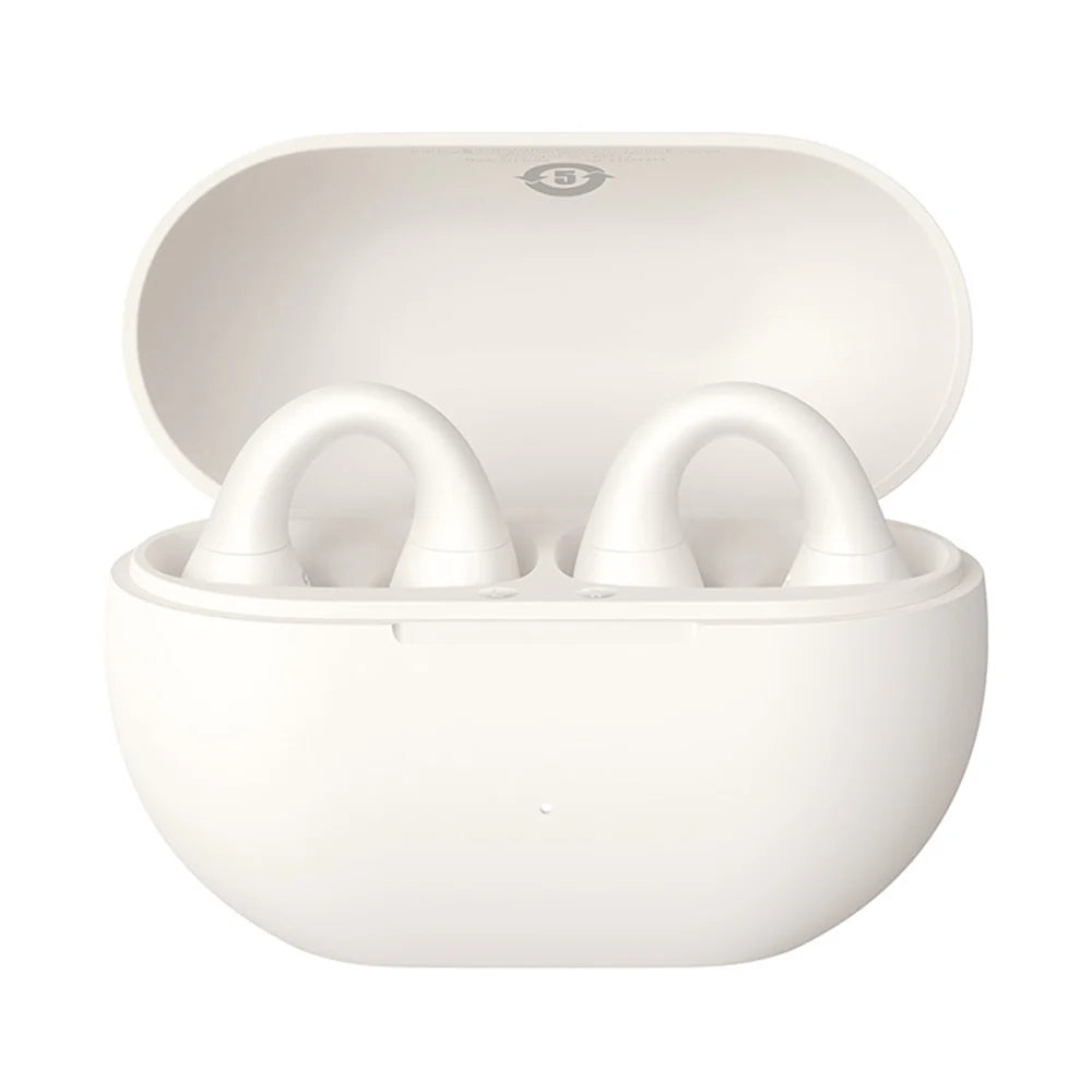 Baseus Bass 15 Clip Open-Ear Earphones White with Cable C 0.3m - سماعات بيسوس باس 15 مفتوحة بكليب بيضاء مع كيبل