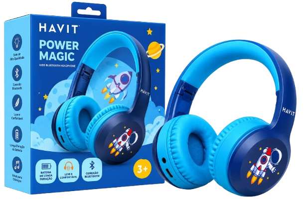سماعة هافيت H626BT اللاسلكية للأطفال بتصميم كرتوني | HAVIT H626BT Wireless Headphones