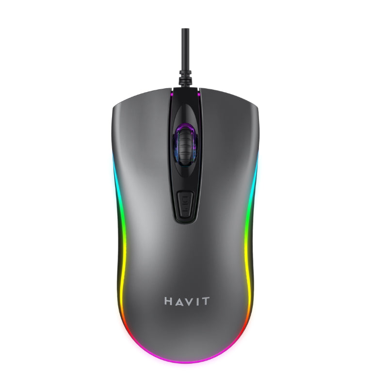 ماوس هافيت MS72 أوكري ورمادي | HAVIT MS72-OCHRE Gaming Mouse
