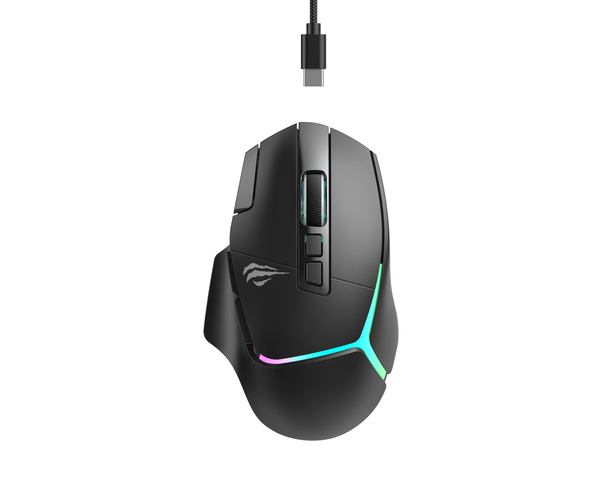 ماوس ألعاب هافيت MS967WB ثلاثي الاتصال بدقة 22000DPI | HAVIT MS967WB Gaming Mouse