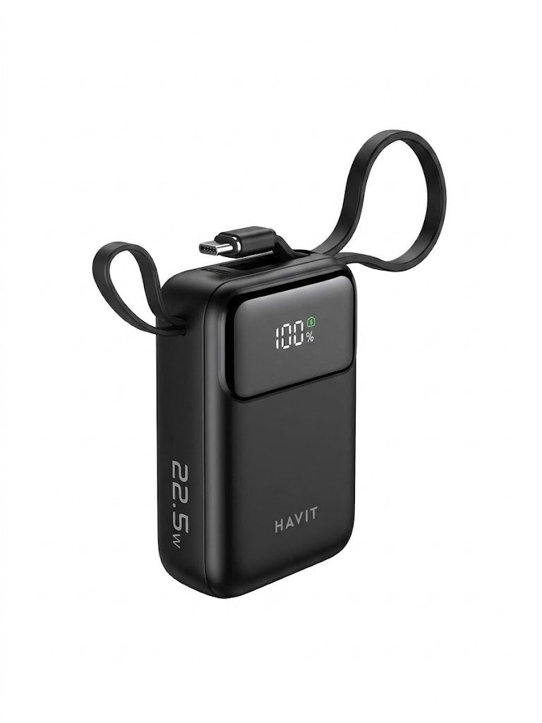 باور بانك هافيت PB5266 بسعة 10000mAh وكابل Lightning | HAVIT PB5266 Power Bank
