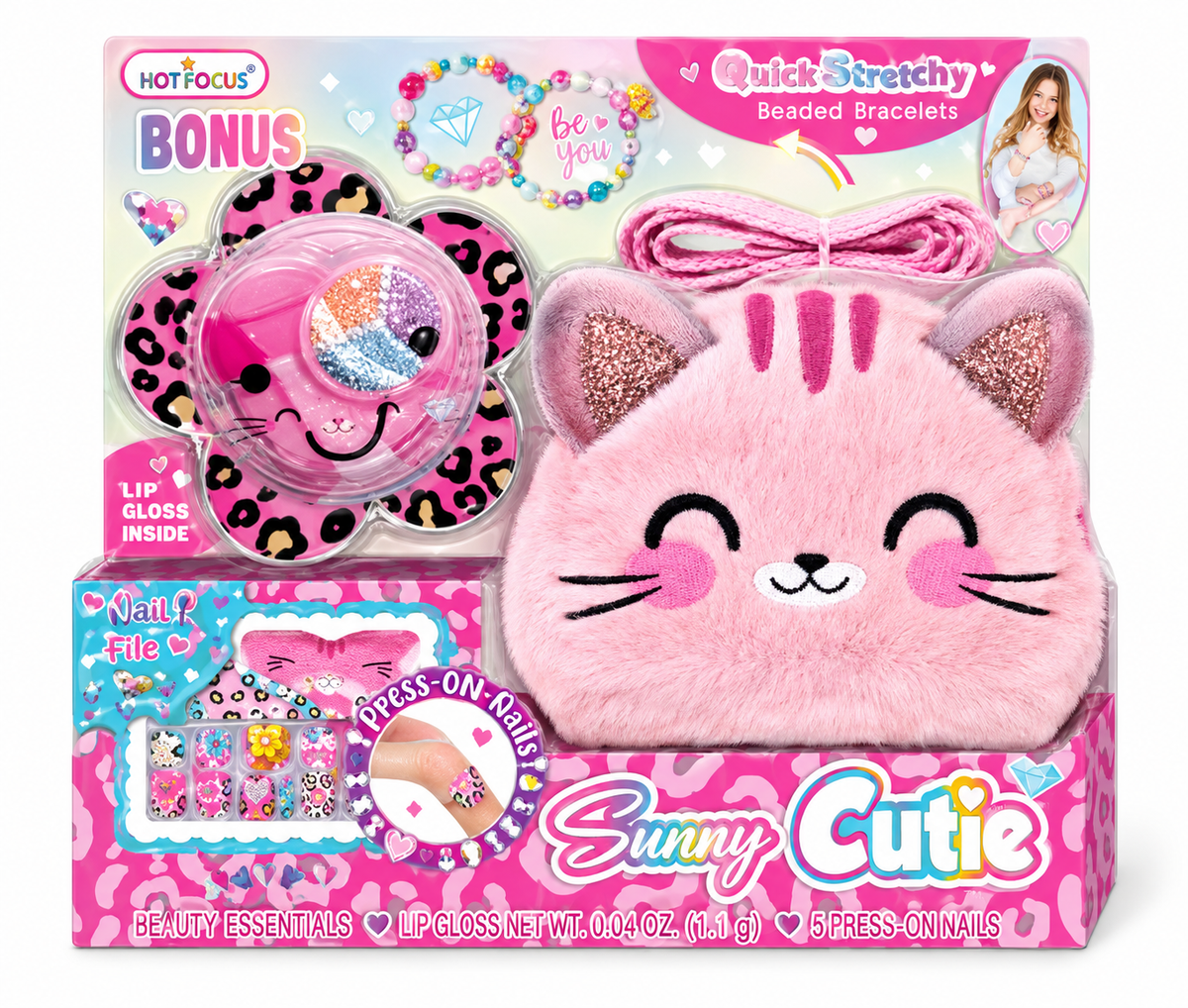 حقيبة ساني كيوتي بتصميم كاتيكورن | Hot Focus Sunny Cutie Caticorn Bag
