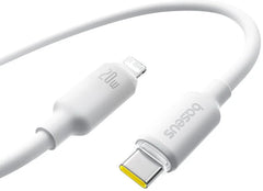 كابل Baseus من USB-C إلى Lightning بطول 2 متر شحن سريع 20 واط سيليكون - أبيض
Cable USB C - IP Lightning 2m 20W Foamed Silicone White BASEUS