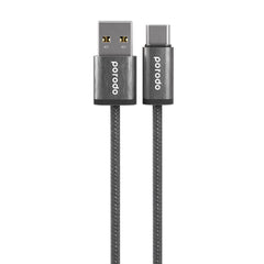 Porodo Woven 3A USB-A to Type-C Cable White