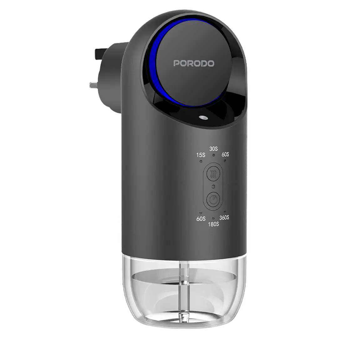 Porodo Lifestyle Wall Plug-In Essential Oil Diffuser Black