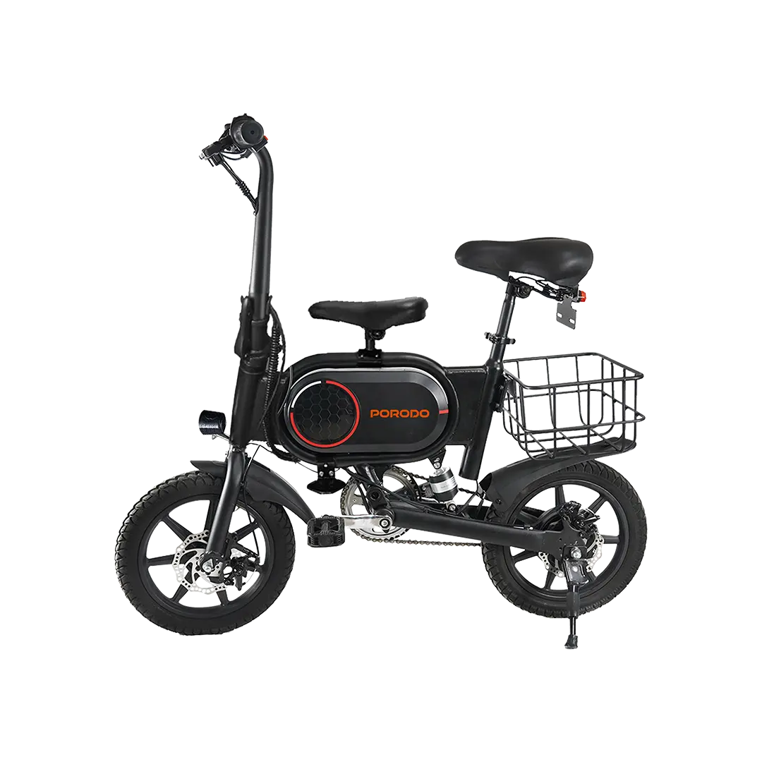 Porodo Lifestyle Folding Urban Electric Bike Black PD-LFST083-BK