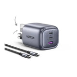 UGREEN Nexode 65W 3-Port PD GaN Fast Charger UK - شاحن يوجرين نيكسود 65 واط 3 منافذ تقنية جان