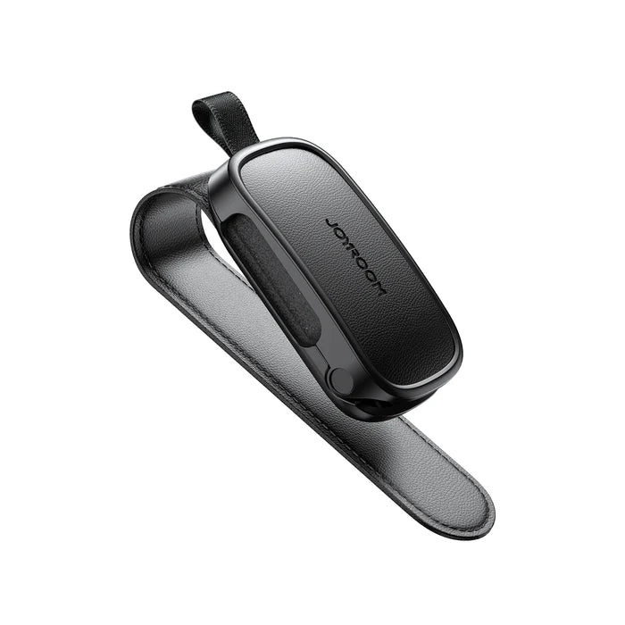مشبك نظارات جويرووم JR-ZS511 مغناطيسي للسيارة بتشغيل يد واحدة - اسود | JOYROOM JR-ZS511 Magnetic One-Hand Car Visor Sunglasses Holder Clip – Black