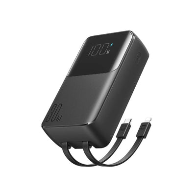 Joyroom JR-PBC07 20000mAh 30W Power Bank with Built-in Cables - باور بانك بسعة 20000 مللي أمبير بقدرة 30 واط مع كيبل مدمج من جويروم