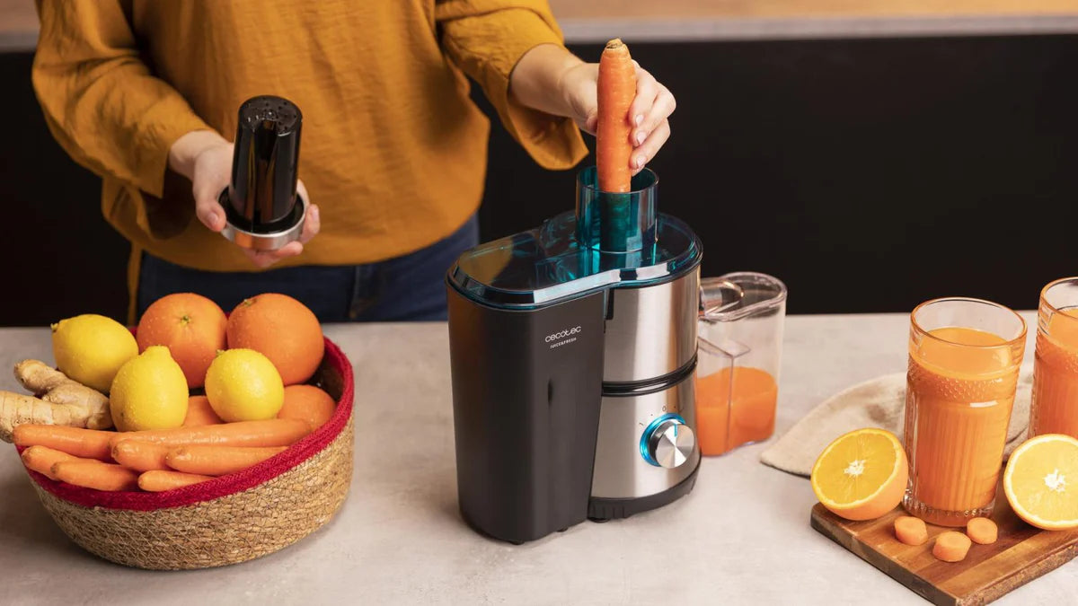 عصارة فواكه كهربائية سيكوتيك Juice&Fresh 400 Titan Black بقوة 400 واط | Cecotec Juice&Fresh 400 Titan Black Centrifugal Juicer 400W