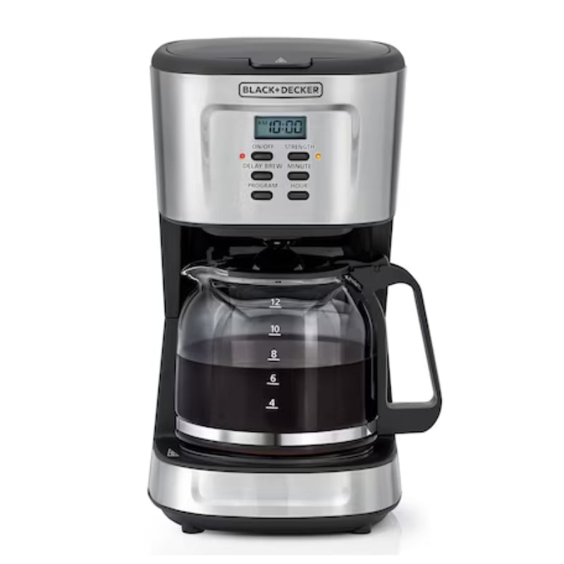 ماكينة قهوة بلاك آند ديكر 12 كوب قابلة للبرمجة وبقدرة 900 واط | Black+Decker DCM85-B5 900W 12 Cup Programmable Coffee Maker