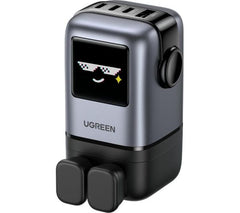 UGREEN USB-A+3×USB-C 100W Robot GaN Tech Fast Charger | شاحن يوجرين روبوت 100 واط 4 منافذ تقنية جان