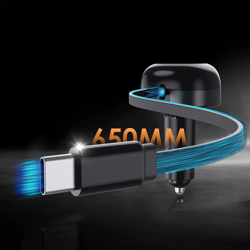 Lenyes CA59 60W PD Car Charger USB-C + USB-A - شاحن سيارة لينيس CA59 60 واط