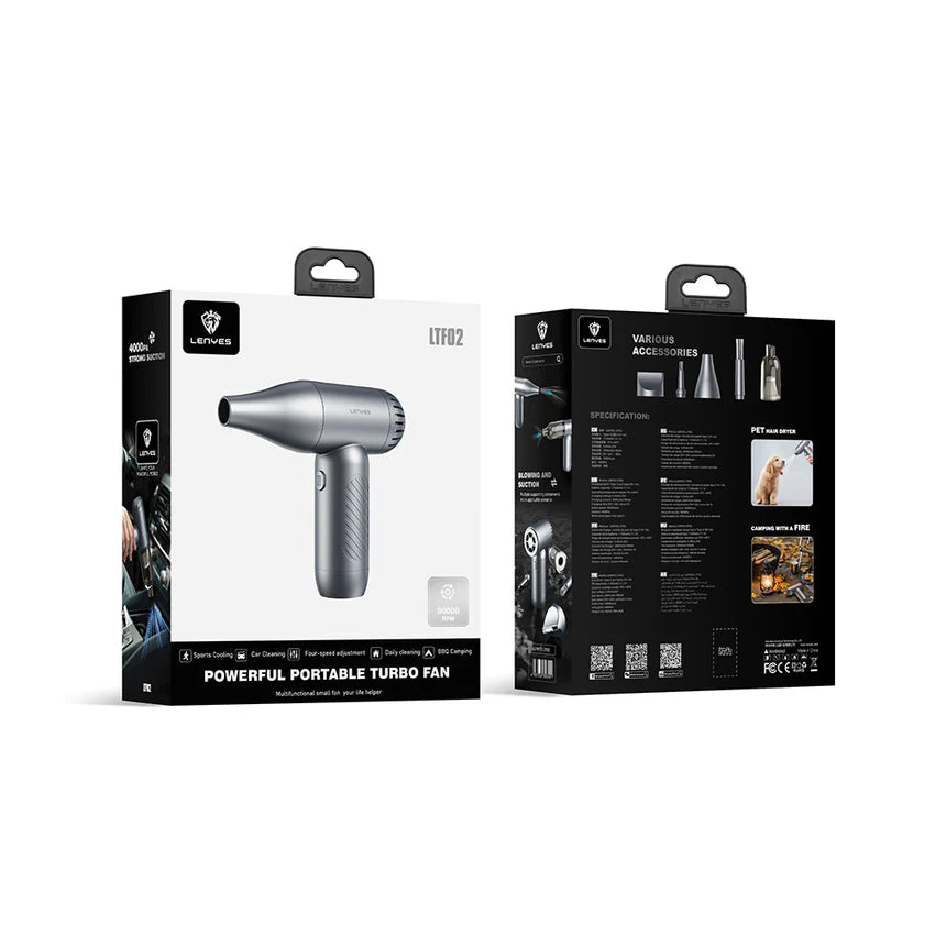 Lenyes LTF02 Turbo Fan & Dust Cleaner - مروحة لينيس LTF02 التوربينية ومنظف الغبار
