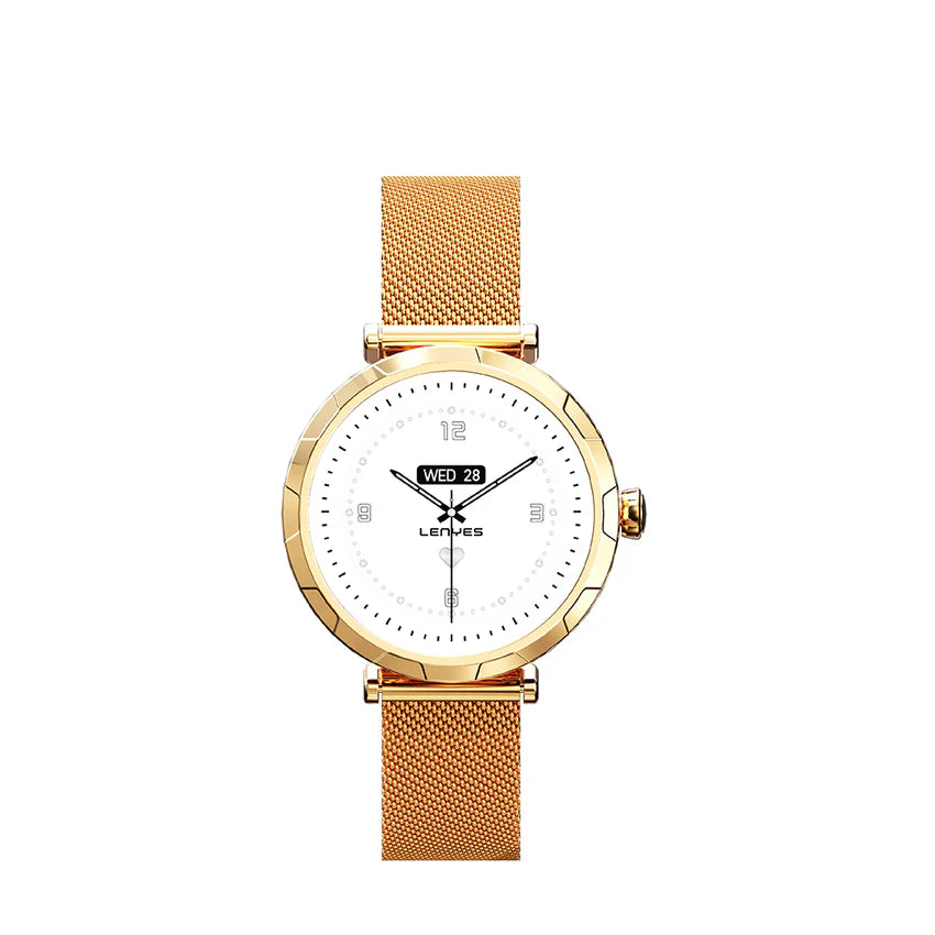 ساعة لينيس الذكية LW-245 شاشة AMOLED حزام ميلانو IP68 بلوتوث 5.2 | Lenyes LW-245 Smart Watch AMOLED Milano Band IP68 Bluetooth 5.2