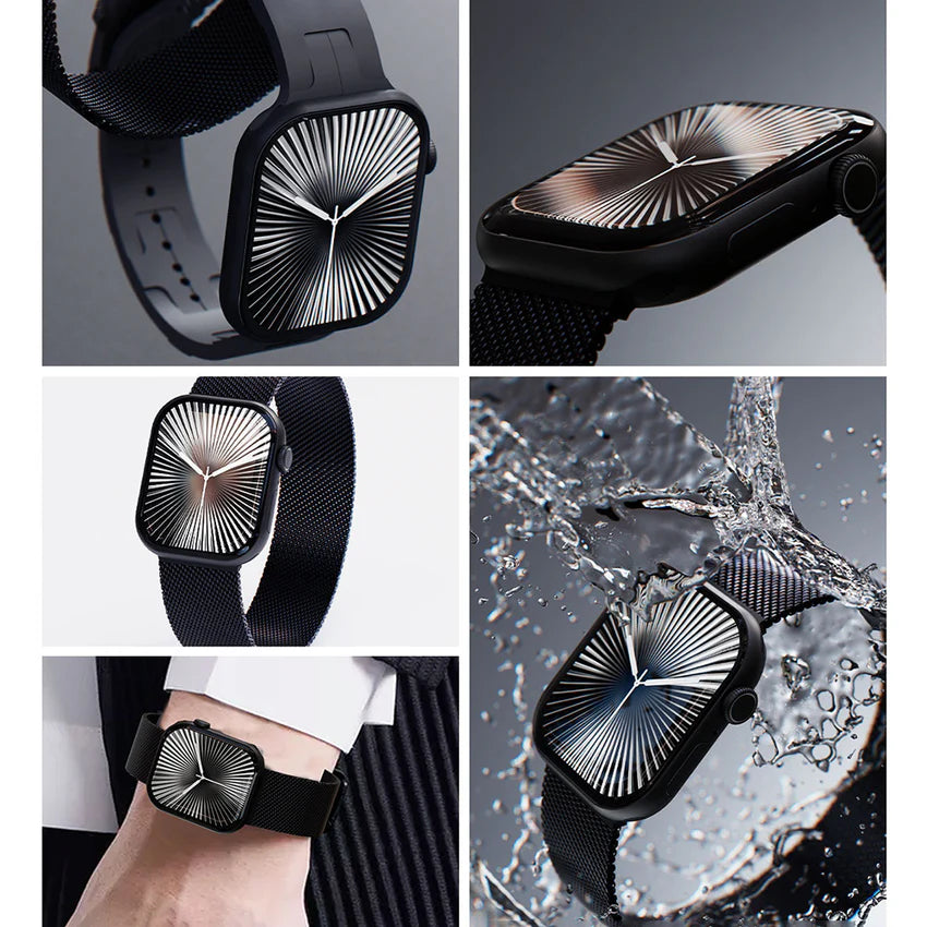 ساعة Lenyes LW-X10 الذكية شاشة AMOLED 2.04 بوصة مقاومة IP67 هيكل زنك iOS وAndroid | Lenyes LW-X10 Smart Watch AMOLED 2.04 inch IP67 Zinc Alloy