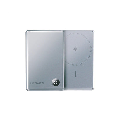 Lenyes PW137D Slim Wireless Power Bank 10000mAh 20W LED - بنك طاقة لاسلكي لينيس PW137D فائق النحافة