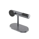حامل الشحن اللاسلكي Lenyes PW319 Qi2 سريع 15W إضاءة محيطية 3 في 1 | Lenyes PW319 Qi2 15W 3-in-1 Wireless Charging Stand with Ambient Light