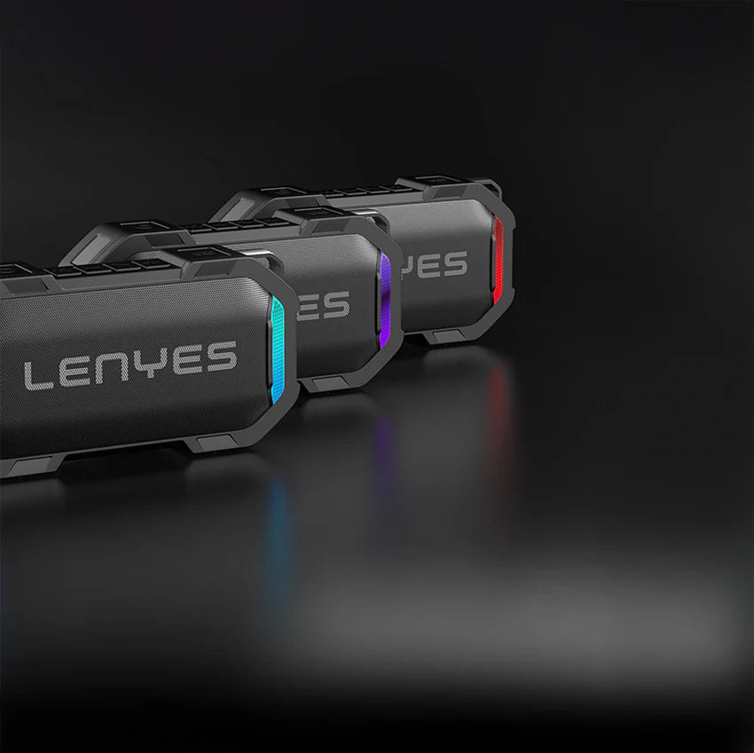 Lenyes S233 مكبر صوت بلوتوث 12W | إضاءة RGB | مقاوم للماء | Wireless Bluetooth Speaker