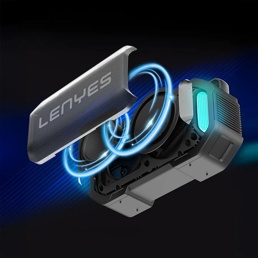 Lenyes S233 مكبر صوت بلوتوث 12W | إضاءة RGB | مقاوم للماء | Wireless Bluetooth Speaker