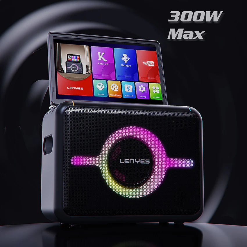 مكبر صوت بلوتوث لينيس S892 بإضاءة RGB وميكروفون وشاشة لمس 300W | Lenyes S892 RGB Bluetooth Speaker 300W with Mic & Touch Screen
