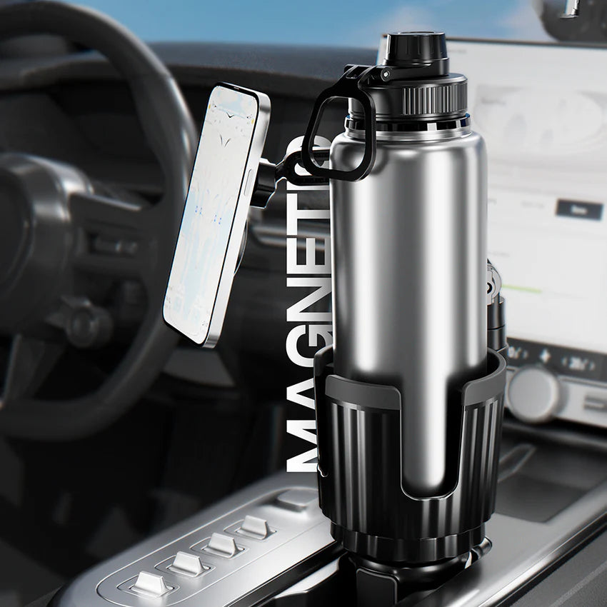 Lenyes CR189 2-in-1 Car Phone & Cup Holder 360° - حامل هاتف وأكواب لينيس CR189 للسيارة