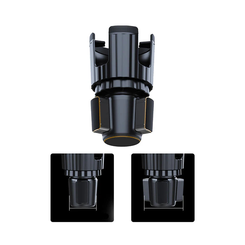 Lenyes CR189 2-in-1 Car Phone & Cup Holder 360° - حامل هاتف وأكواب لينيس CR189 للسيارة
