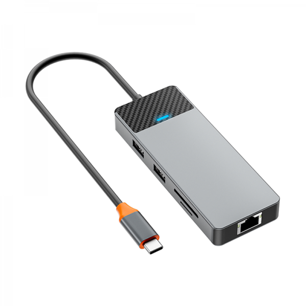 WIWU Linker 9 In 1 USB-C HUB - محول لينكر متعدد الوظائف 9 في 1 ويو اس بي سي هوب
