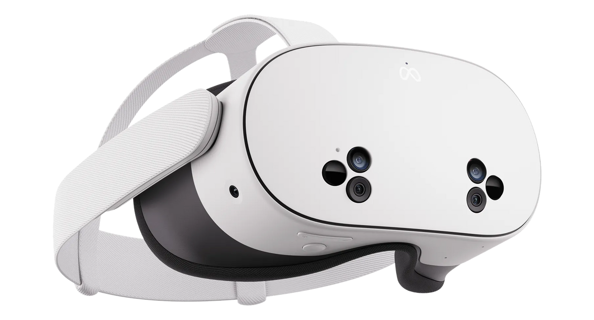 سماعة الواقع الافتراضي Meta Quest 3S All-In-One Virtual Reality Headset - 128GB - Up To 2.5 hours - Wi-Fi