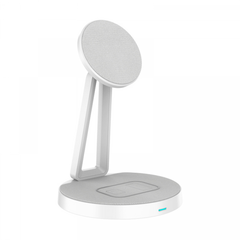 Wiwu 2 In 1 30w Wireless Charging Station For Mobile Phone And Earbuds - شاحن لاسلكي 2 في 1 للموبايل والايربودز من ويوو
