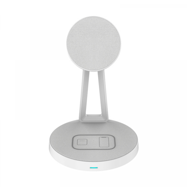 Wiwu 2 In 1 30w Wireless Charging Station For Mobile Phone And Earbuds - شاحن لاسلكي 2 في 1 للموبايل والايربودز من ويوو
