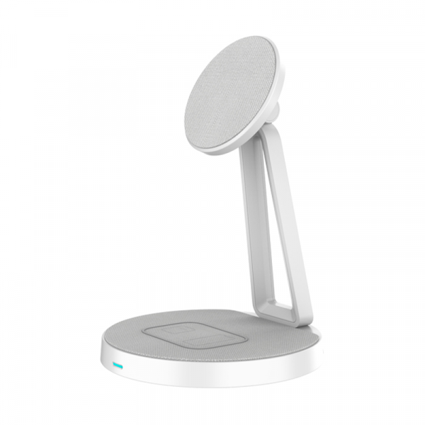 Wiwu 2 In 1 30w Wireless Charging Station For Mobile Phone And Earbuds - شاحن لاسلكي 2 في 1 للموبايل والايربودز من ويوو