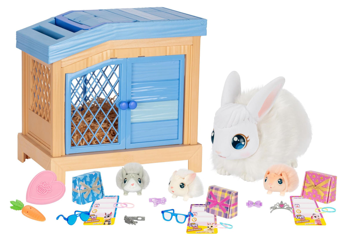 الأرنبة الأم ماما سبرايز مع صغارها | Little Live Pets Mama Surprise Bunny 26593