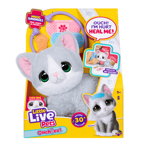 القطة التفاعلية ميتنز أوتشيز | Little Live Pets Ouchies Mittens