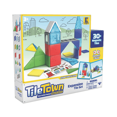 تايل تاون مجموعة بلاطات توسعة مغناطيسية | Tile Town Expansion Tile Set