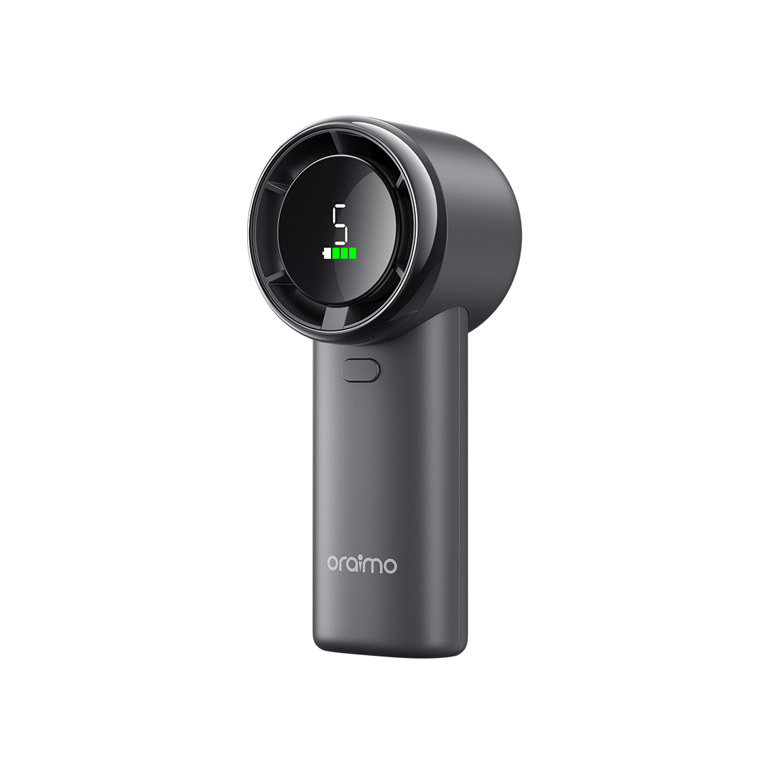 Oraimo OHF-502A Handheld Fan Graphite Grey - Front View