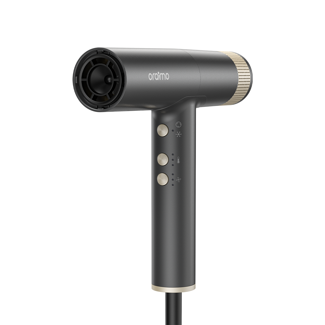 Oraimo OHD-550NEU Hair Dryer Graphite Grey - Side View