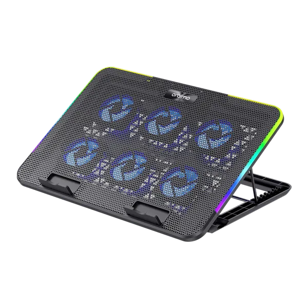 مبرد لابتوب Oraimo ChillDock بمنفذي USB مزدوجين – قاعدة تبريد هادئة ومتوافقة مع معظم أجهزة اللابتوب | Oraimo ChillDock Laptop Cooler with Dual USB Ports – Quiet Cooling Pad for Most Laptops