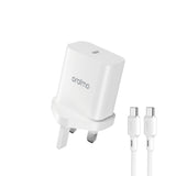Oraimo طقم شاحن PowerCube بقدرة 20 واط OCW-U106S+CC54 | Oraimo PowerCube 20W USB-C Charger Kit