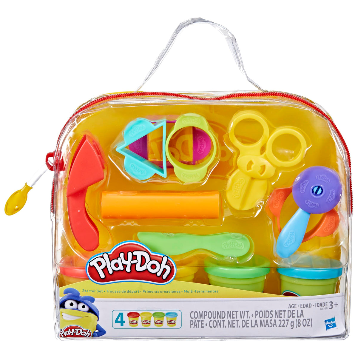 Play-Doh Starter Set B1169 - tote with tools and 4 cans