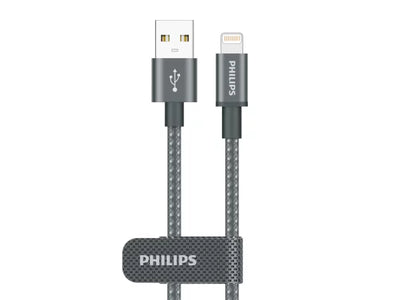 كابل شحن USB-A إلى Lightning حتى 3 أمبير 1 متر فيليبس DLC1030V/00 | Philips DLC1030V/00 USB-A to Lightning Charging Cable — DLC1030V/00