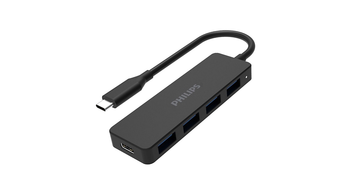 موزع منافذ USB-C خمسة في واحد فيليبس SWR1603G/97 | Philips SWR1603G/97 5-in-1 USB-C Hub — SWR1603G/97