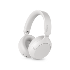 سماعة رأس لاسلكية بإلغاء ضوضاء تكيفي فيليبس TAH6000 | Philips TAH6000 Adaptive ANC Over-ear Headphones — أبيض