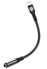 محول صوت Lightning إلى 3.5 ملم بطول 12 سم من فون بلانيت PP-EC-LAUX-12-GY | Phone Planet PP-EC-LAUX-12-GY Lightning to 3.5mm Audio Adapter 12cm